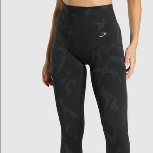 Gymshark Adapt Camo Seamless Leggings - Savanna Black size Small